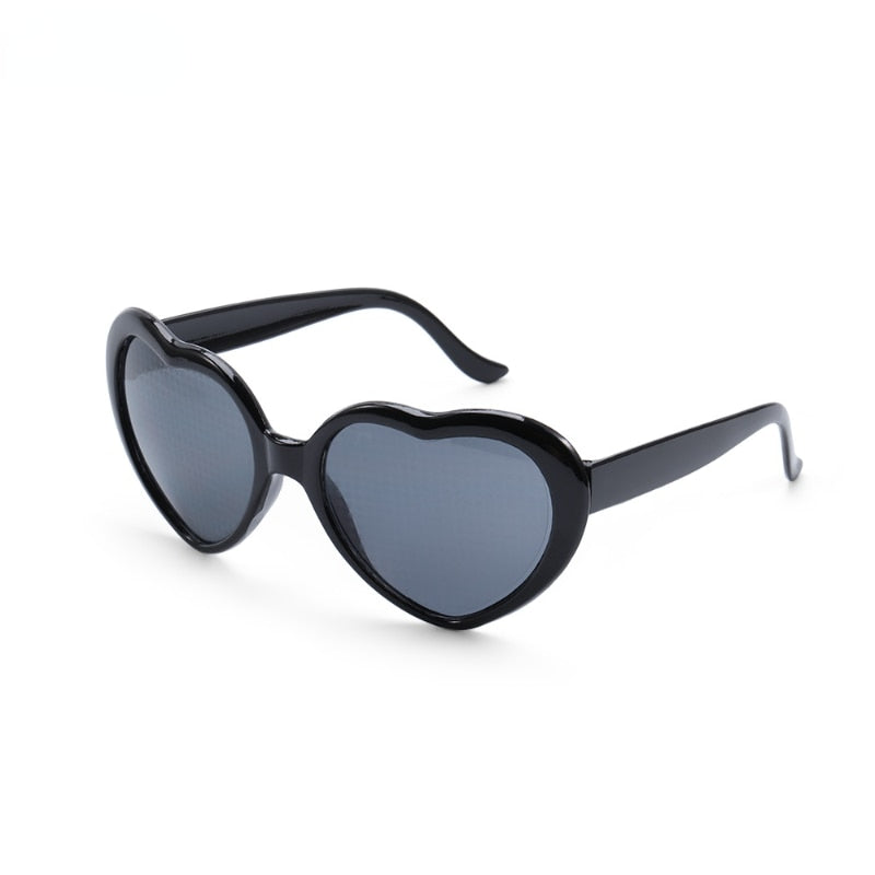 Lunettes Soleil Coeur Noir