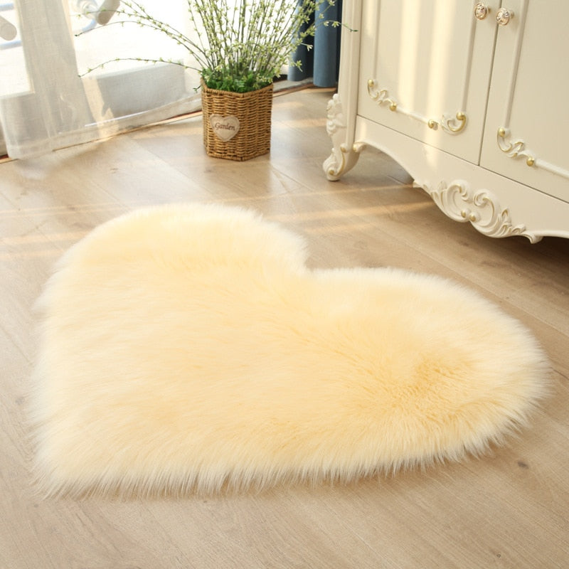 Tapis Coeur Beige