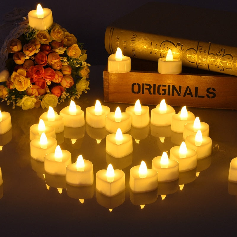bougies jaune led
