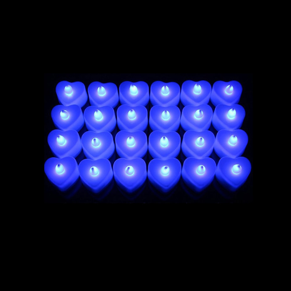 bougies led bleues