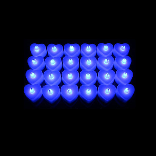 bougies led bleues