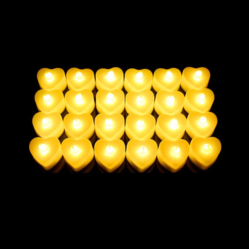bougies led jaunes