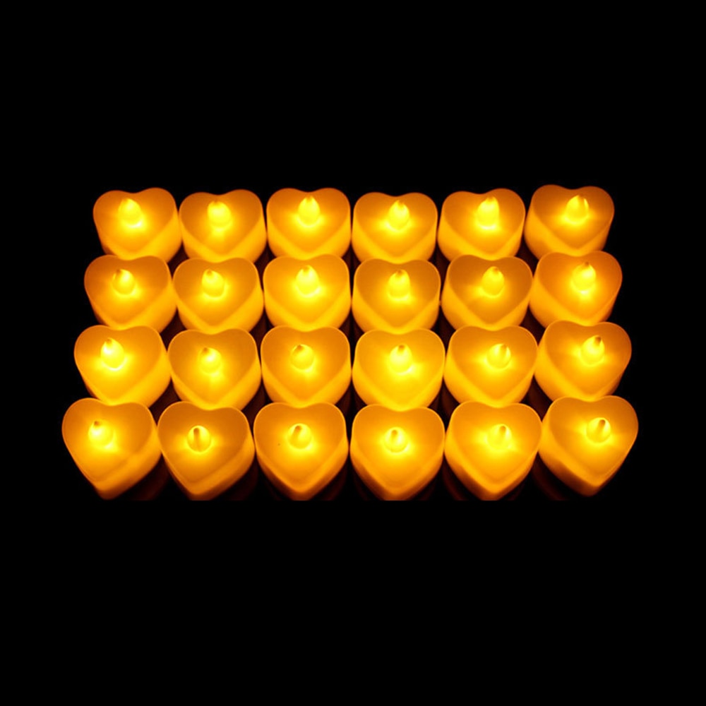 bougies led orange
