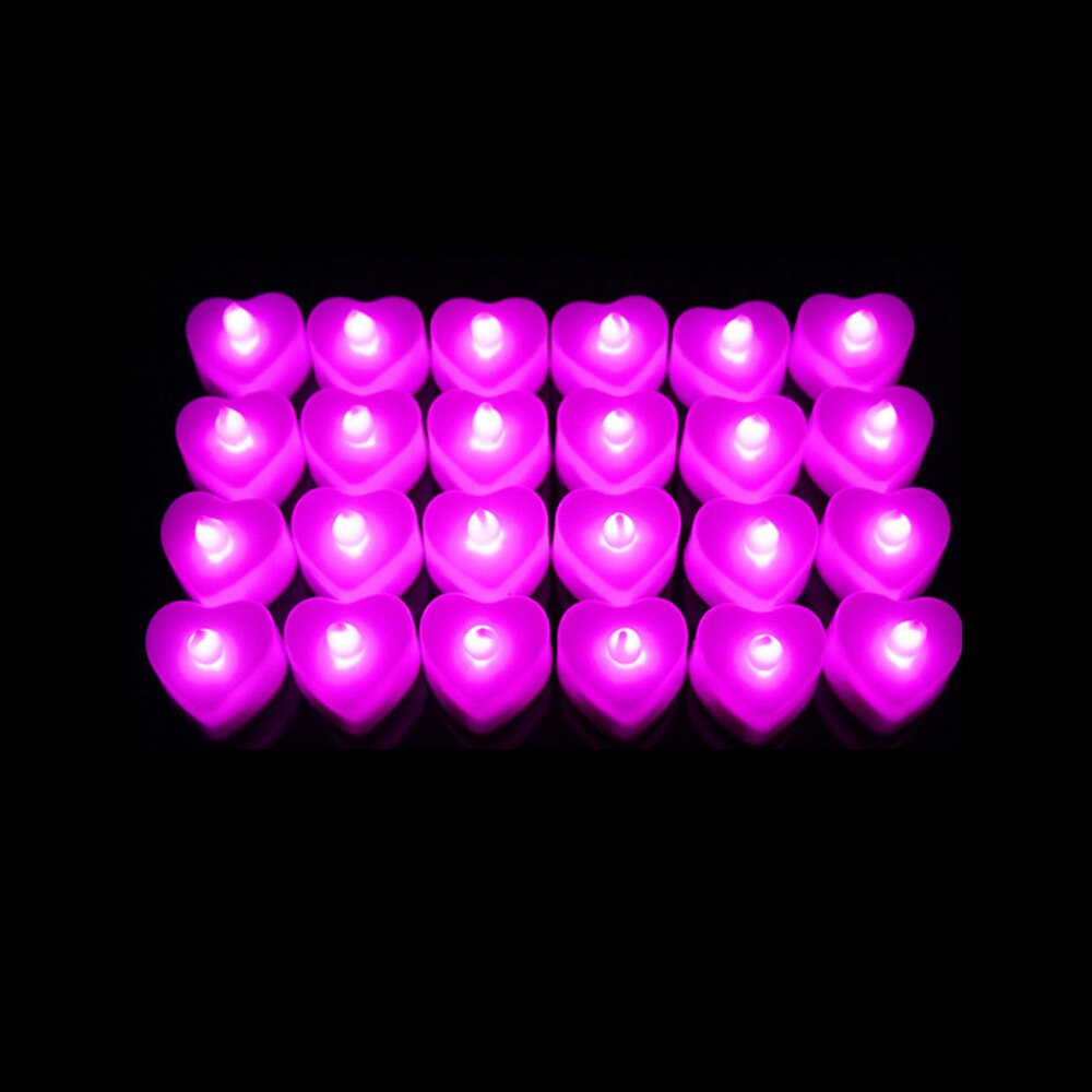 Bougies led violettes