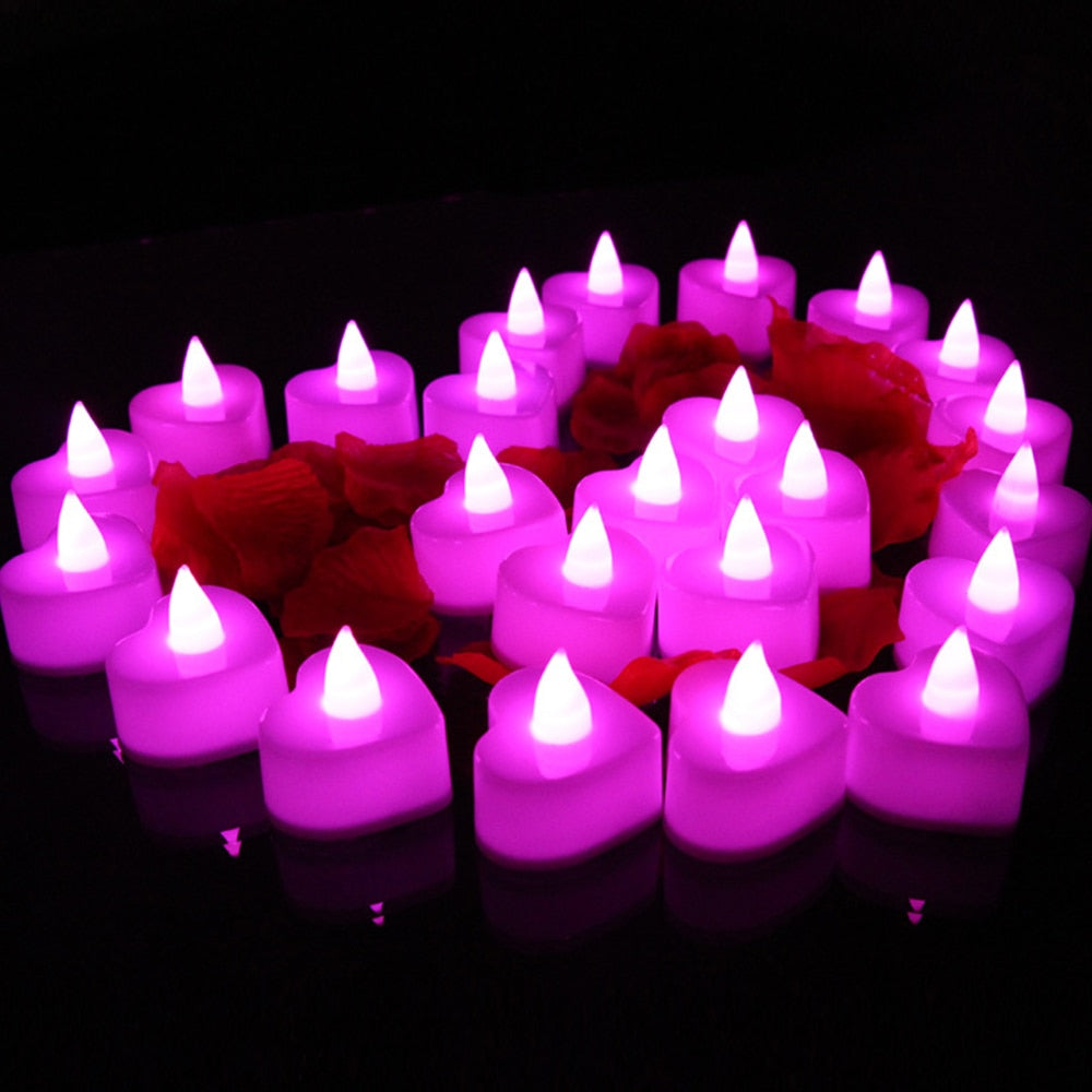 bougies violettes led