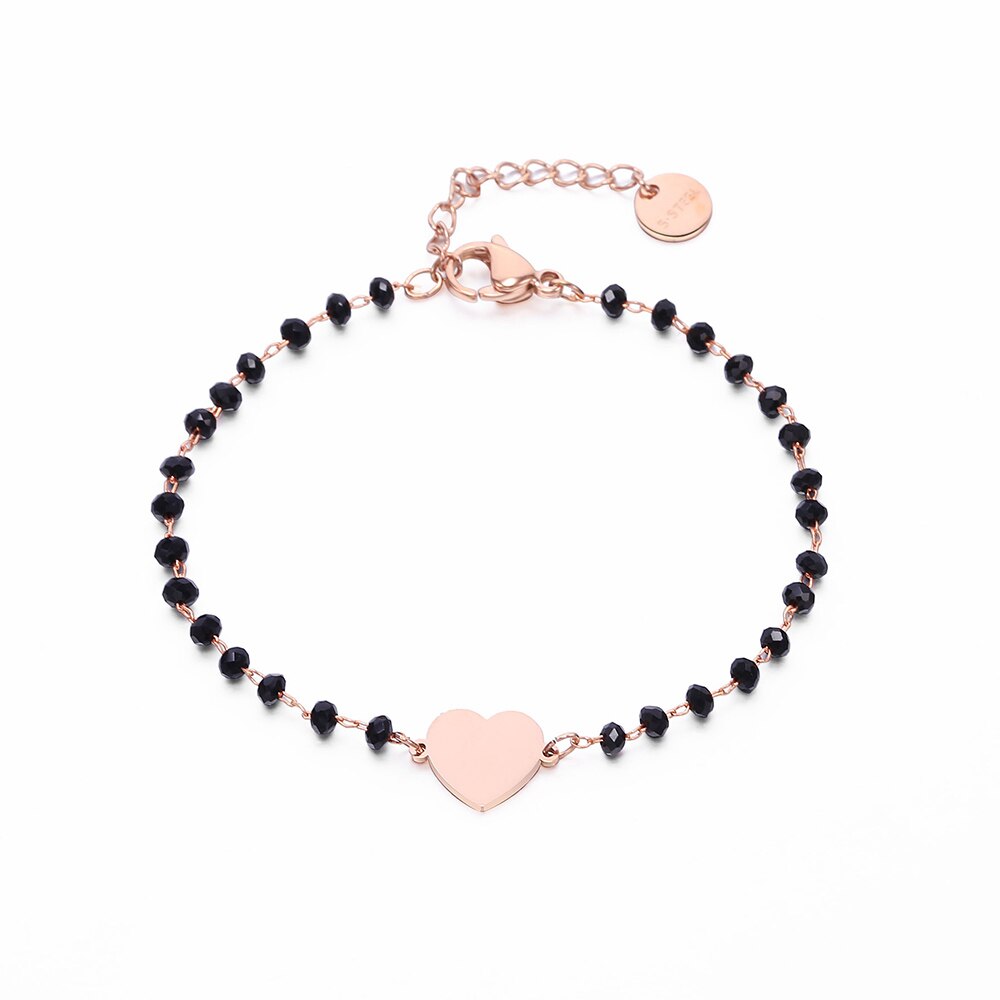 bracelet coeur acier