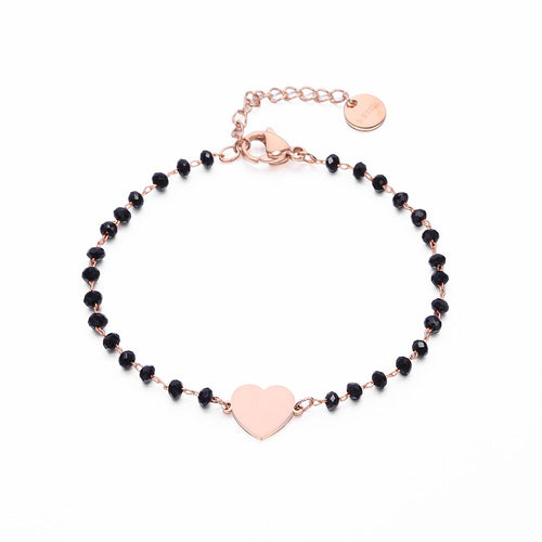 bracelet coeur acier