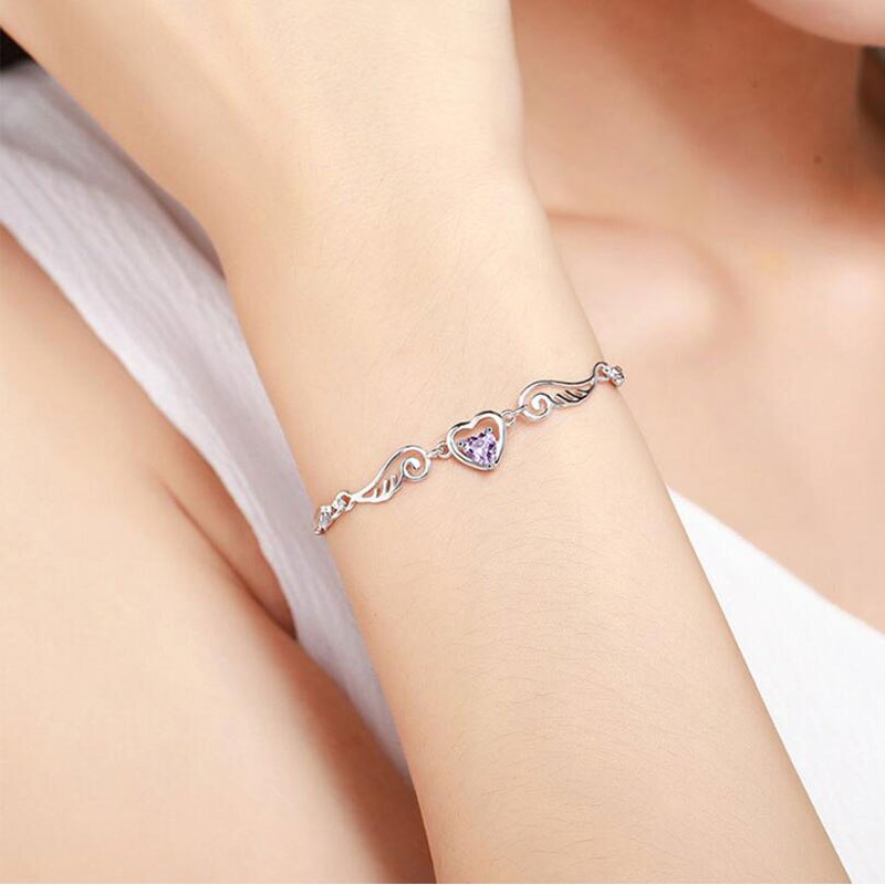 bracelet coeur ange