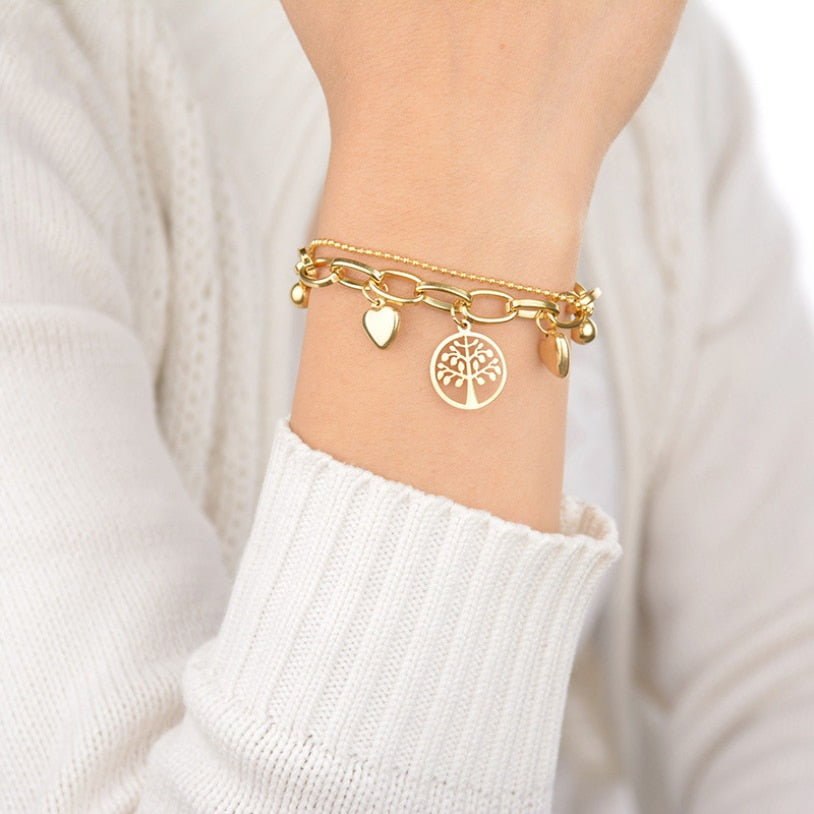 bracelet coeur arbre