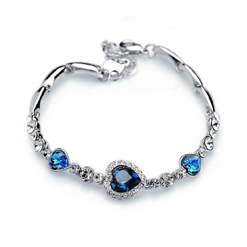 Bracelet Coeur Bleu