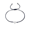 bracelet coeur cordon