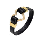 Bracelet Coeur Cuir