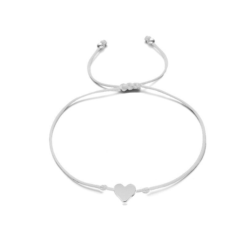 bracelet coeur en fil