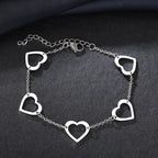 bracelet coeur maille