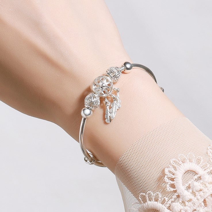 Bracelet Coeur Plume 13