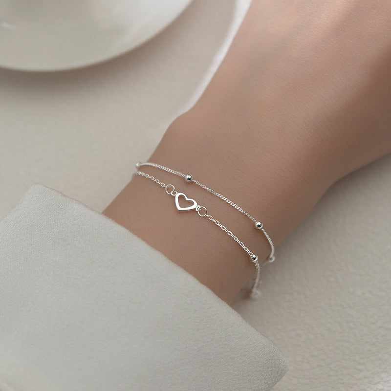 bracelet coeur vintage