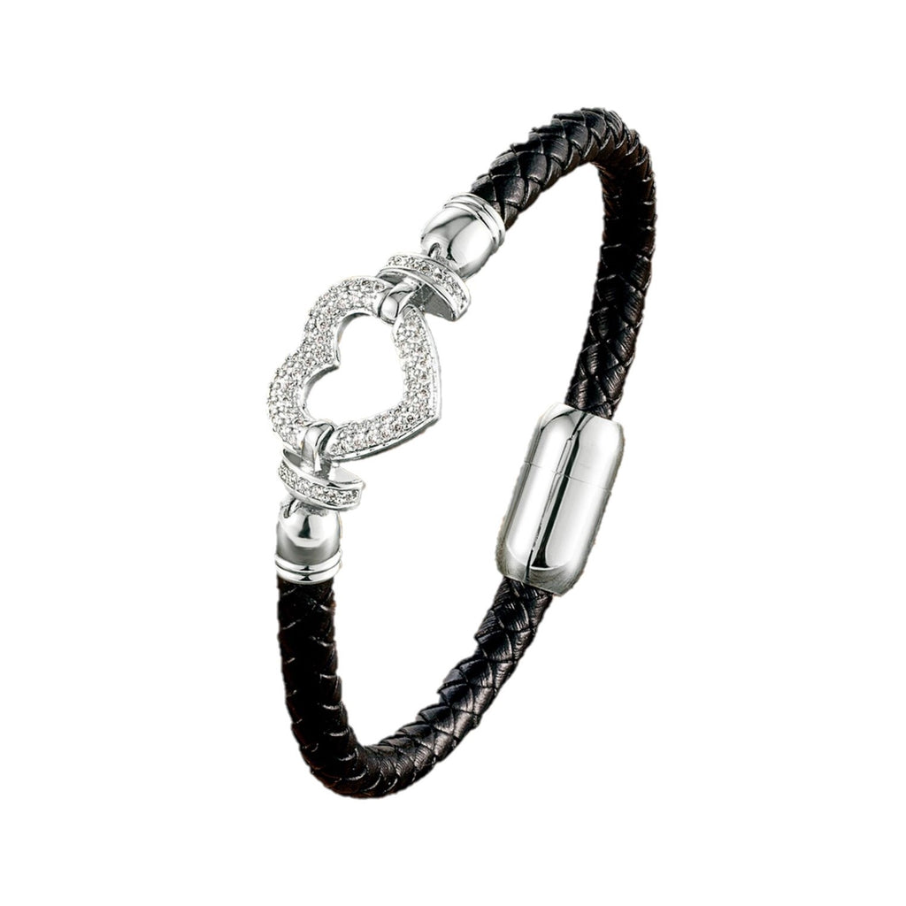 Bracelet Cuir Homme Coeur