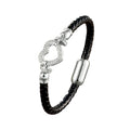 Bracelet Cuir Homme Coeur