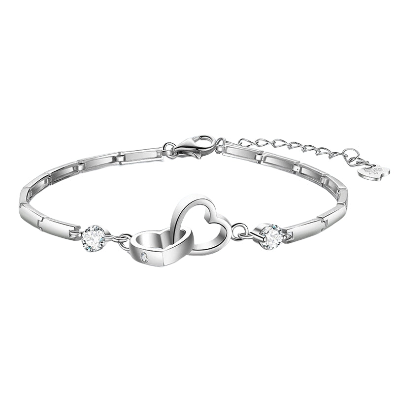 Bracelet Double Coeur