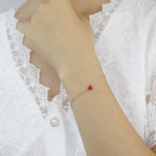 Bracelet en Coeur Rouge