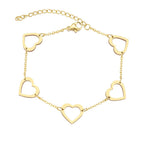 Bracelet Maille Coeur