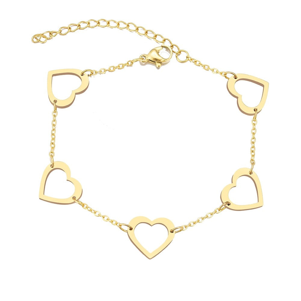 Bracelet Maille Coeur