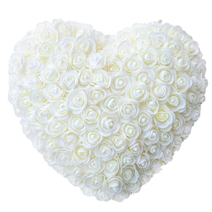 coeur rose blanche
