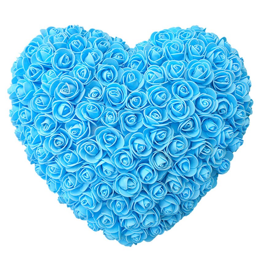 Coeur rose bleu