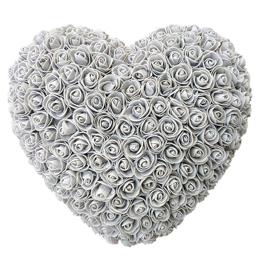 Coeur Rose Gris