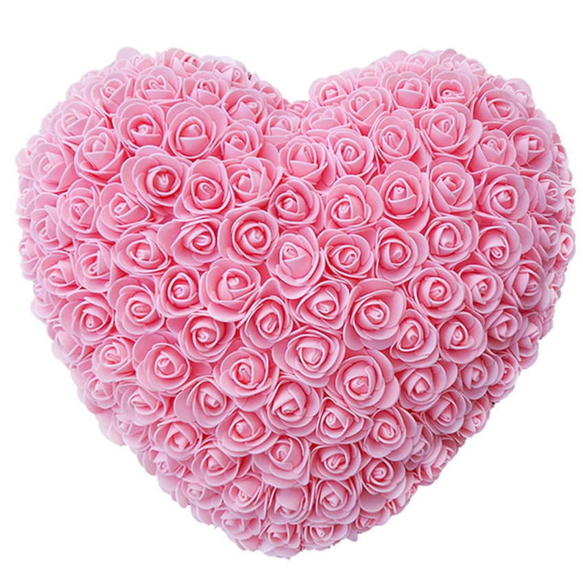 coeur rose rose