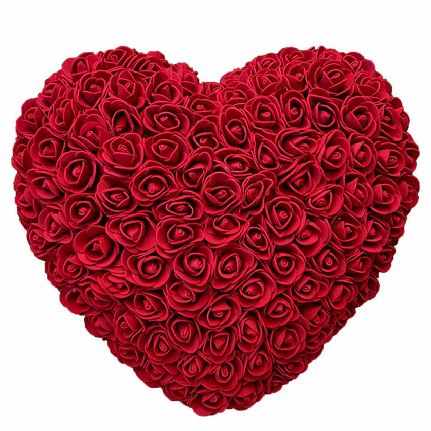 Coeur rose rouge