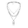 Collier coeur cadenas