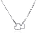Collier coeur entrelacé