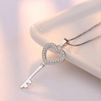 collier coeur et clé
