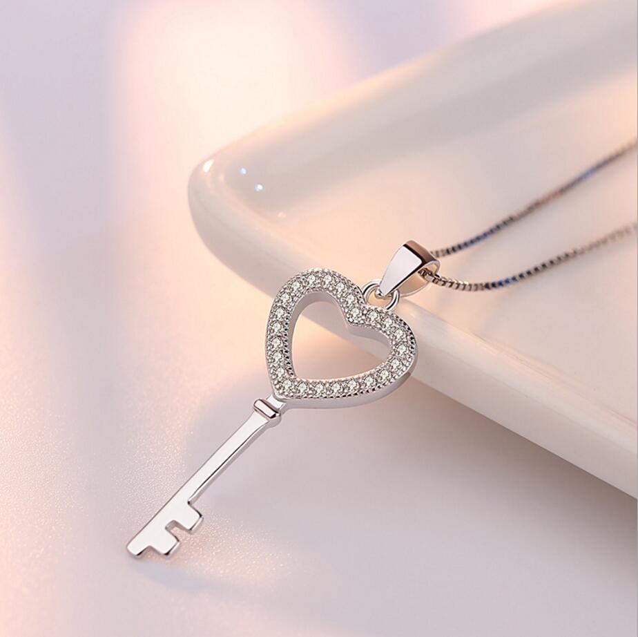 collier coeur et clé