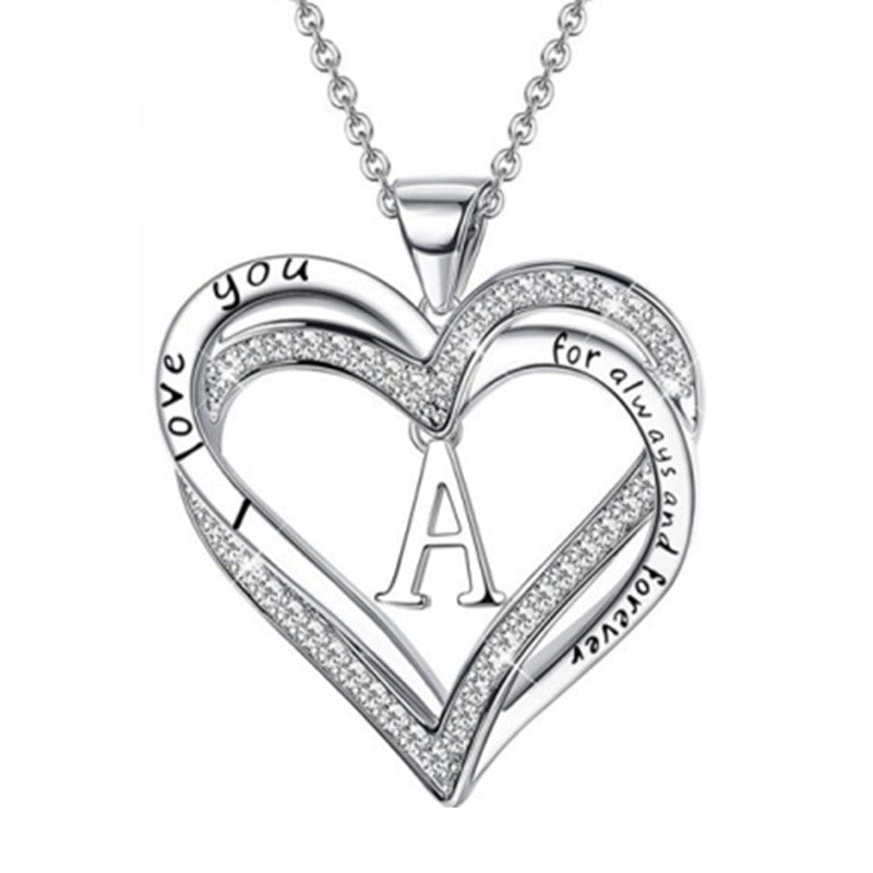 Collier coeur initiale