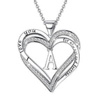 Collier coeur initiale