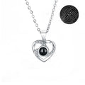 Collier Coeur Je t'Aime 100 Langues