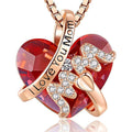 Collier coeur maman