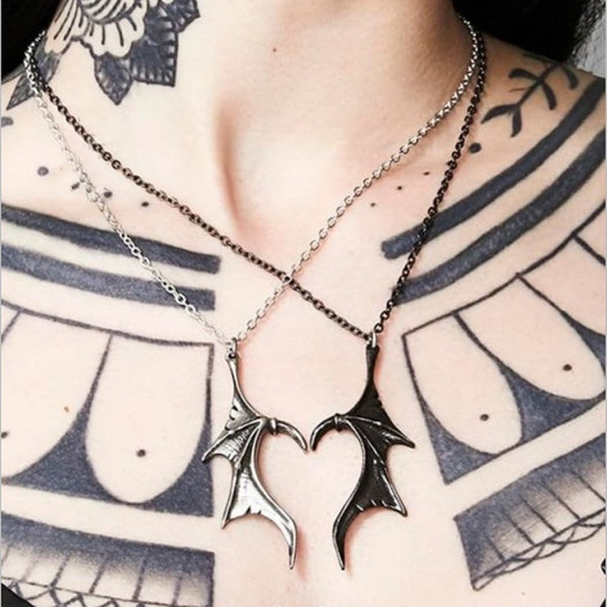 Collier ghotique coeur