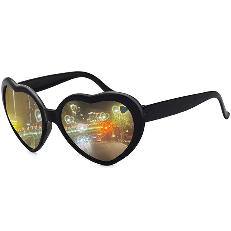 Lunette coeur noir