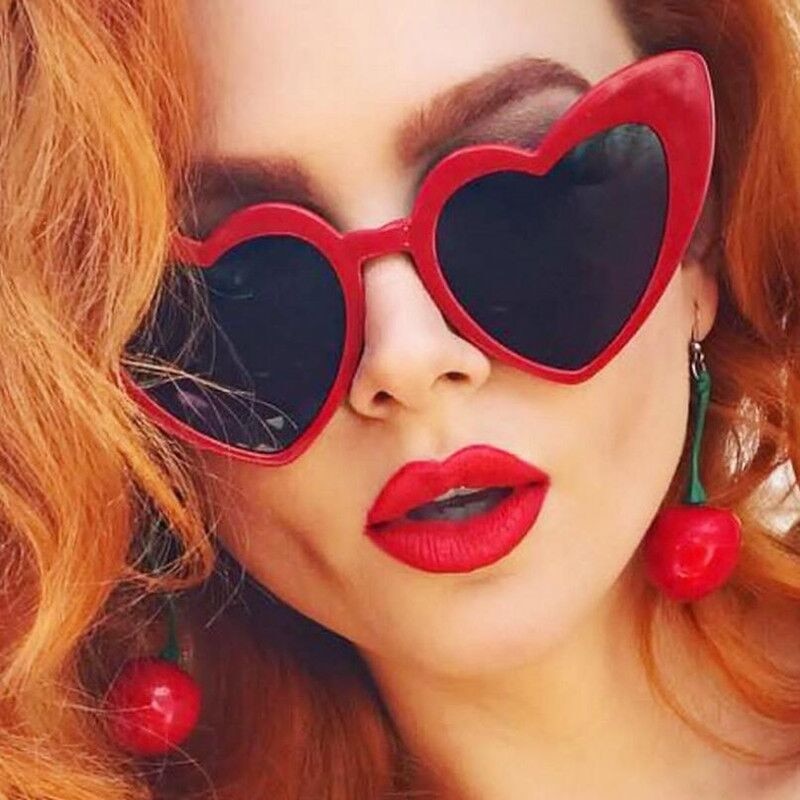 Lunette soleil coeur femme