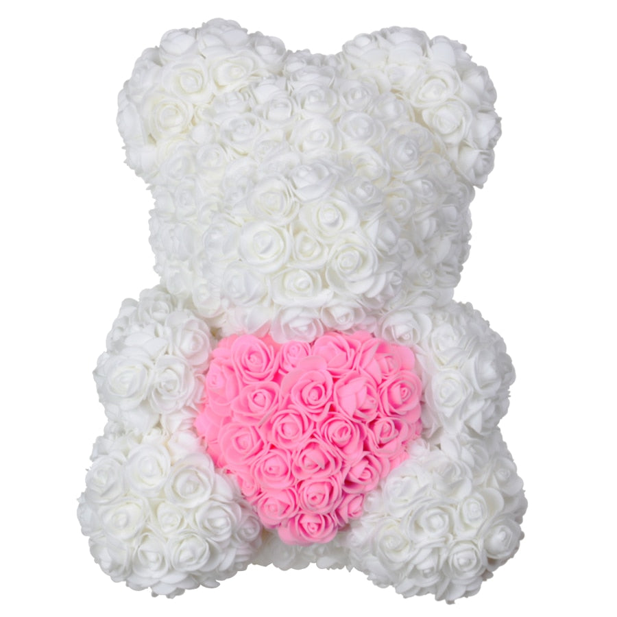 ours coeur fleurs