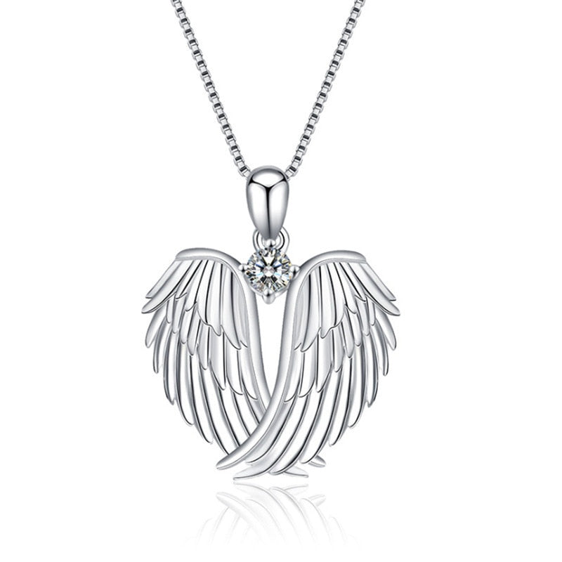 Pendentif Coeur Aile d'Ange