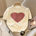 Pull Coeur Brodé