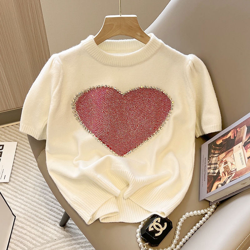 Pull Coeur Brodé