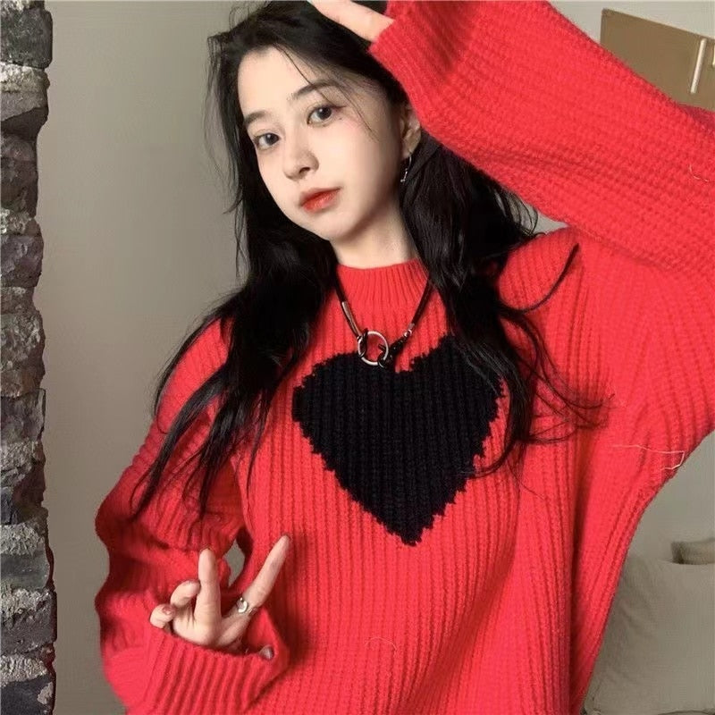 Pull Coeur Femme