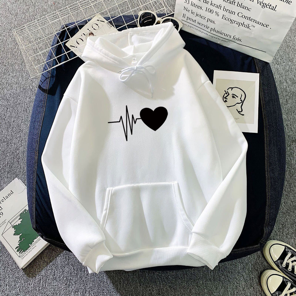 Pull Coeur Noir et Blanc