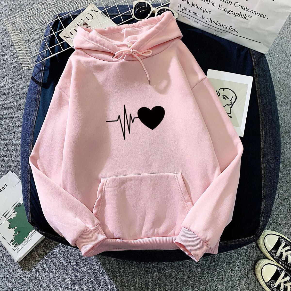 Pull Coeur Rose