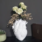vase blanc coeur